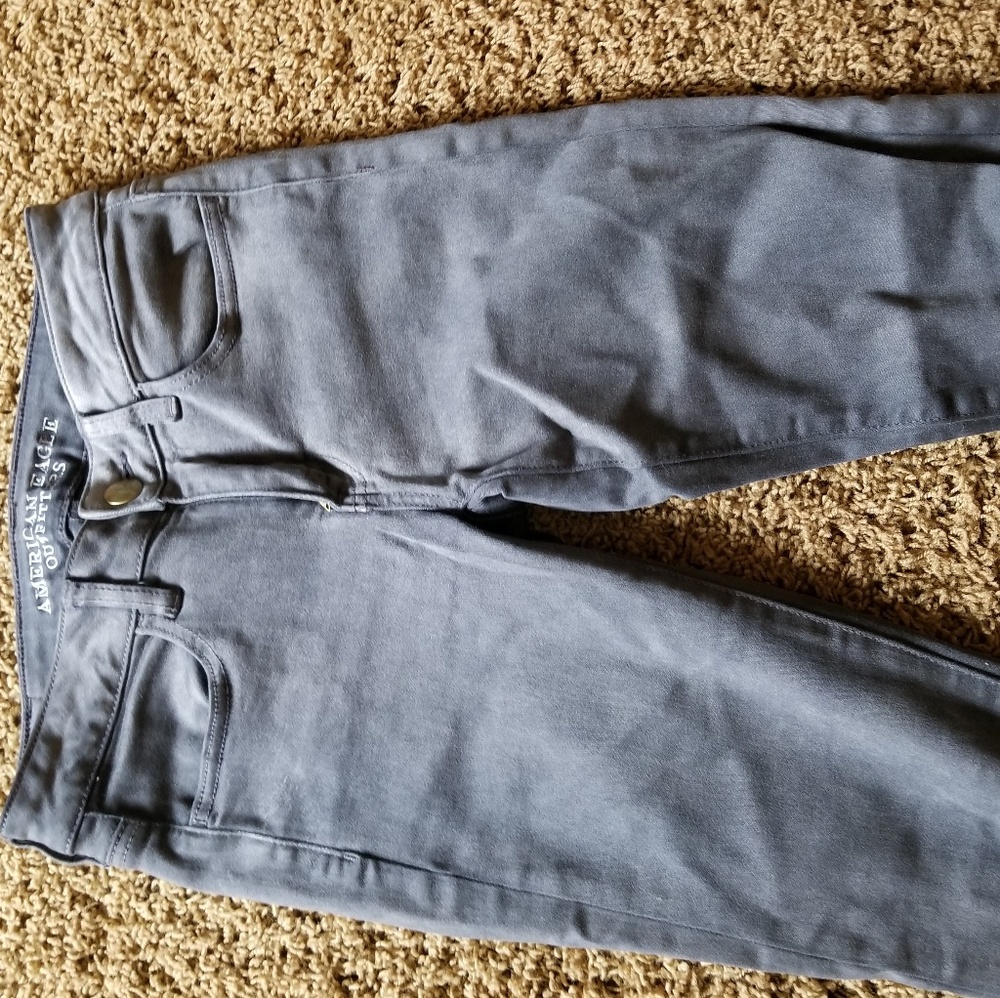American Eagle gray jeans